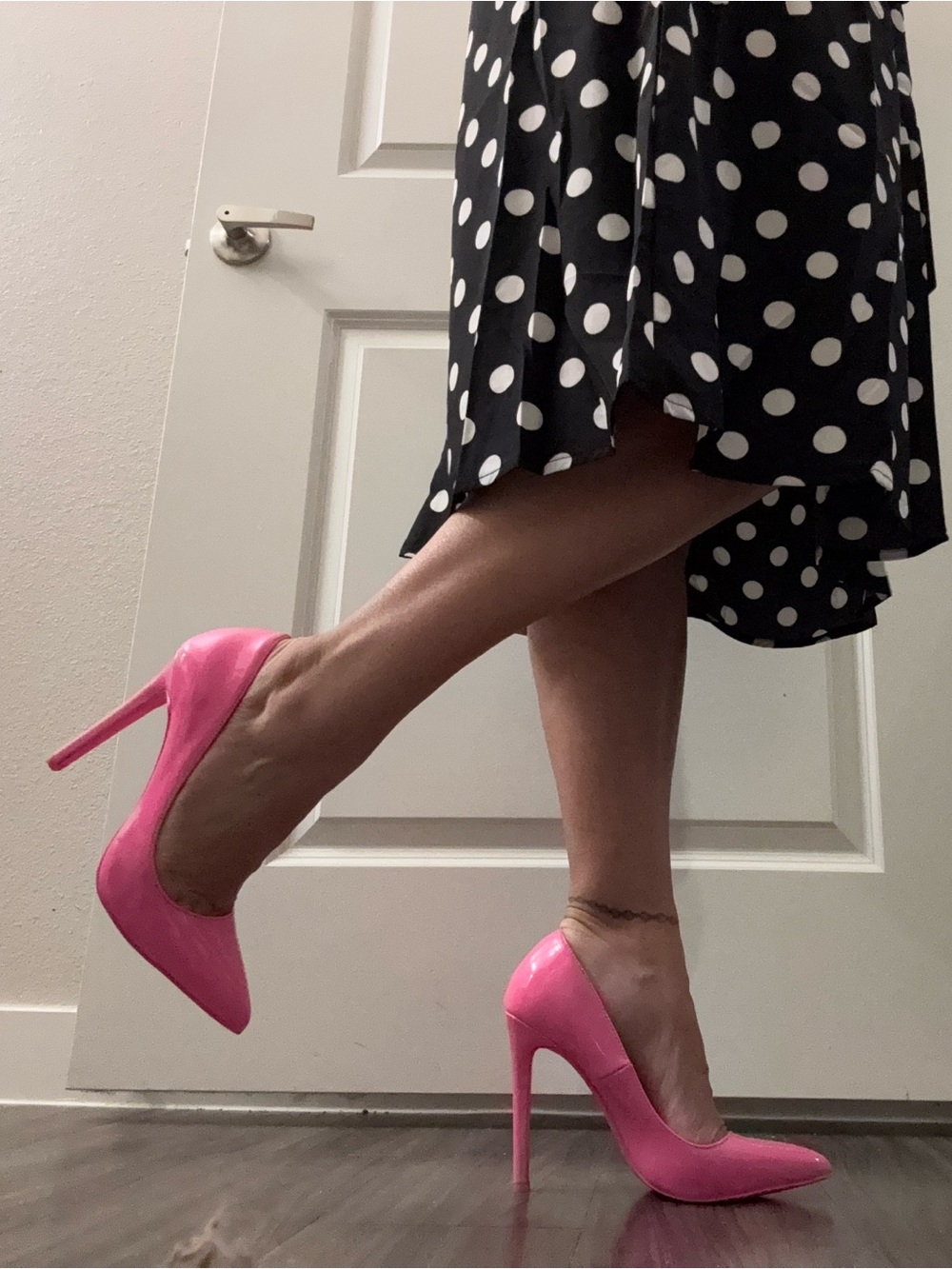 Bubblegum Pink Patent Pointed Heel Pump